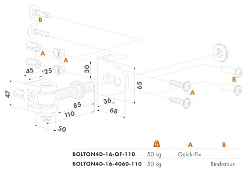 Купить Прикручиваемая петля Locinox (Бельгия) BOLTON4D-16-QF — для калитки и ворот в Морозовске