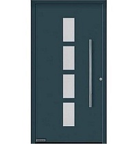 Двери входные алюминиевые  ThermoPlan Hybrid Hormann – Мотив 501 в Морозовске